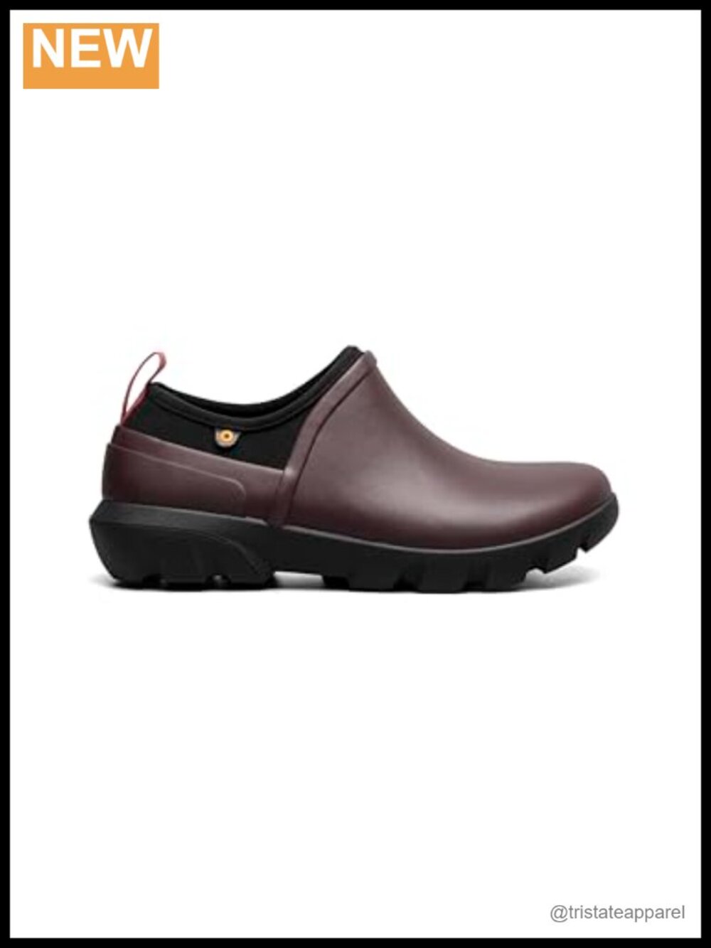 Waterproof Rain Boots with Neoprene Lining Slip-On Ankle Bootie